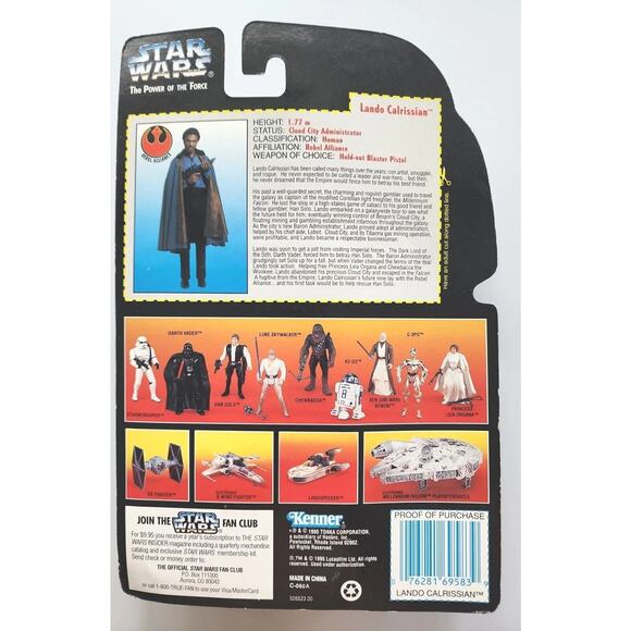 Star Wars Lando Calrissian1995 Kenner The Power of the Force SW6 - Picture 2 of 2